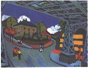 Ernst Ludwig Kirchner Railway underpass in Dresden Germany oil painting artist